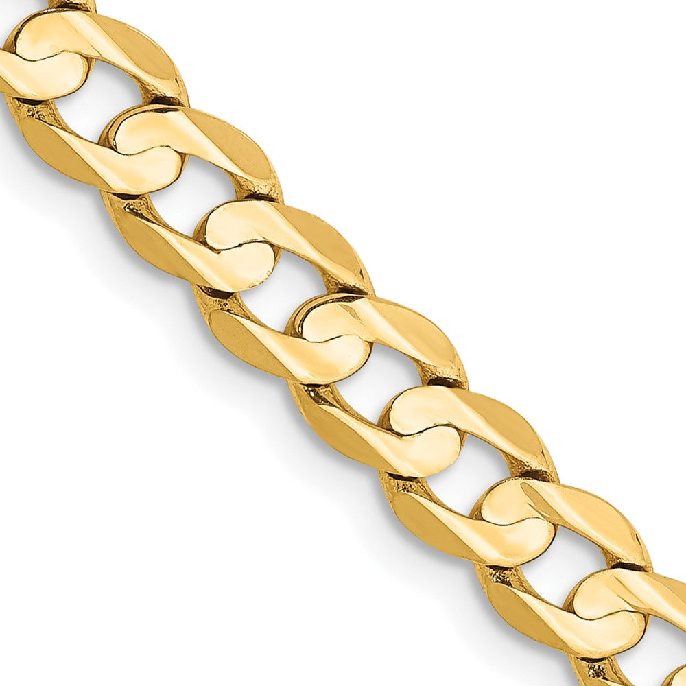 14k 5.25mm Open Concave Curb Chain (12.83 grams)