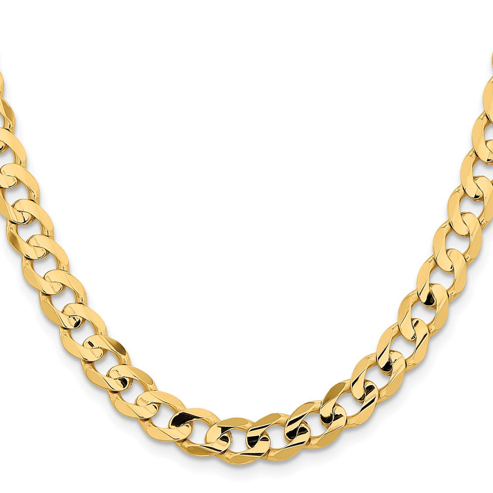 14k 8.5mm Open Concave Curb Chain (39.13 grams)
