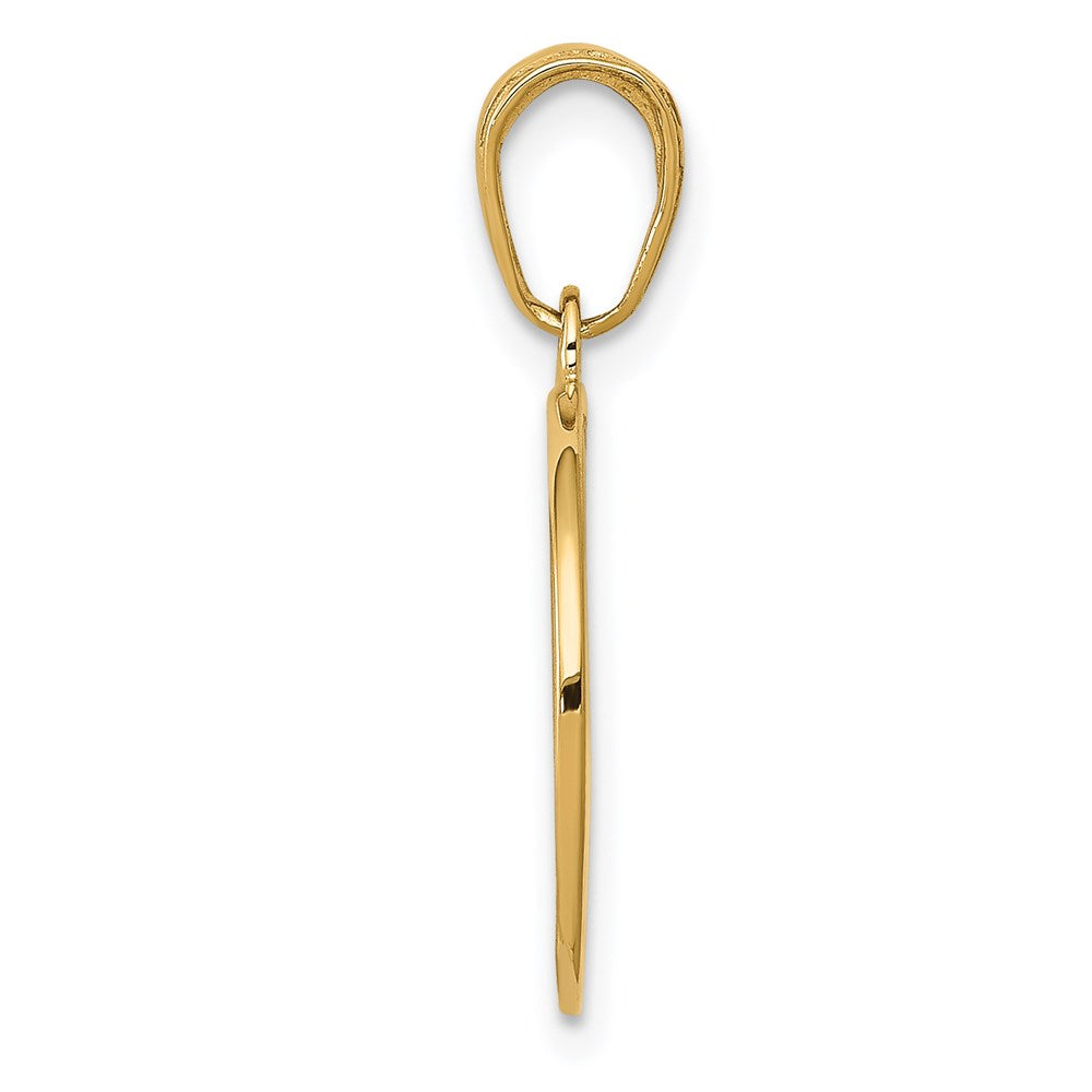 14k Yellow Gold 15 mm Saint Joseph Medal Charm (1.82 grams)