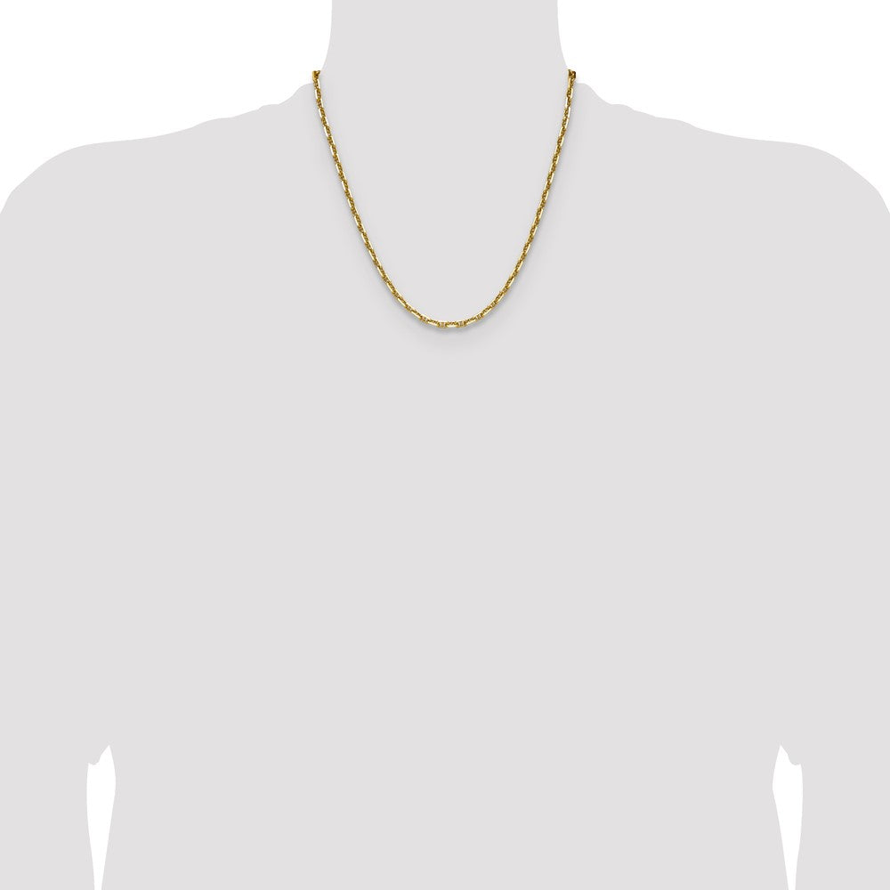 14k 3.5mm D/C Mariner Anchor Chain (11.07 grams)