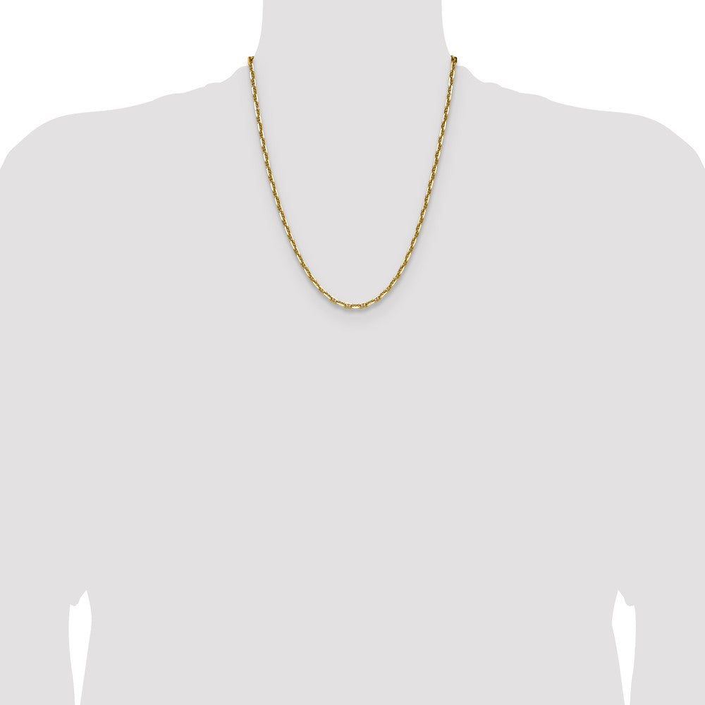 14k 3.5mm D/C Mariner Anchor Chain (11.07 grams)