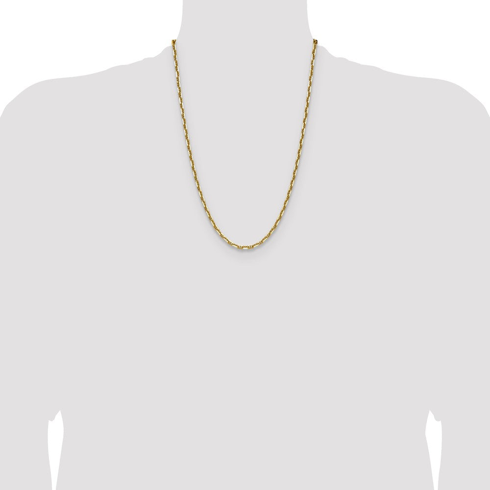 14k 3.5mm D/C Mariner Anchor Chain (11.07 grams)