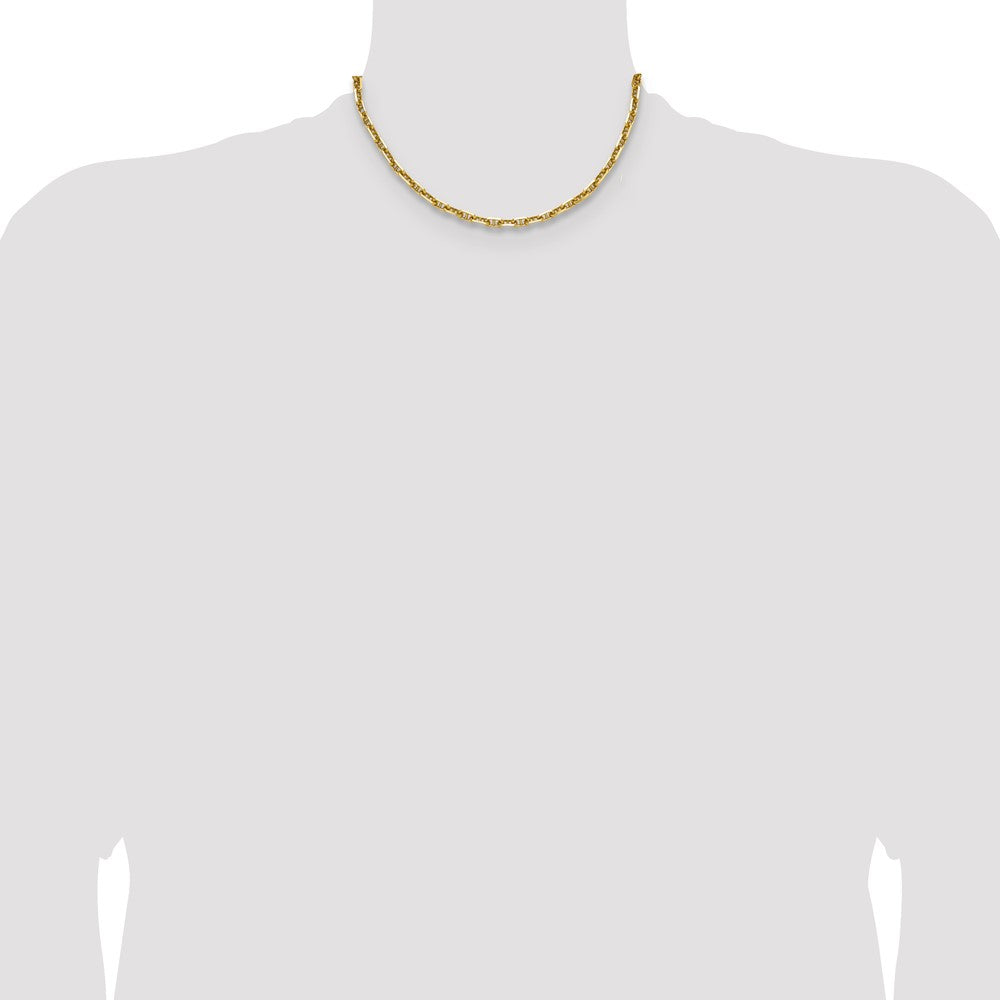 14k 5.0mm D/C Mariner Anchor Chain (21.04 grams)