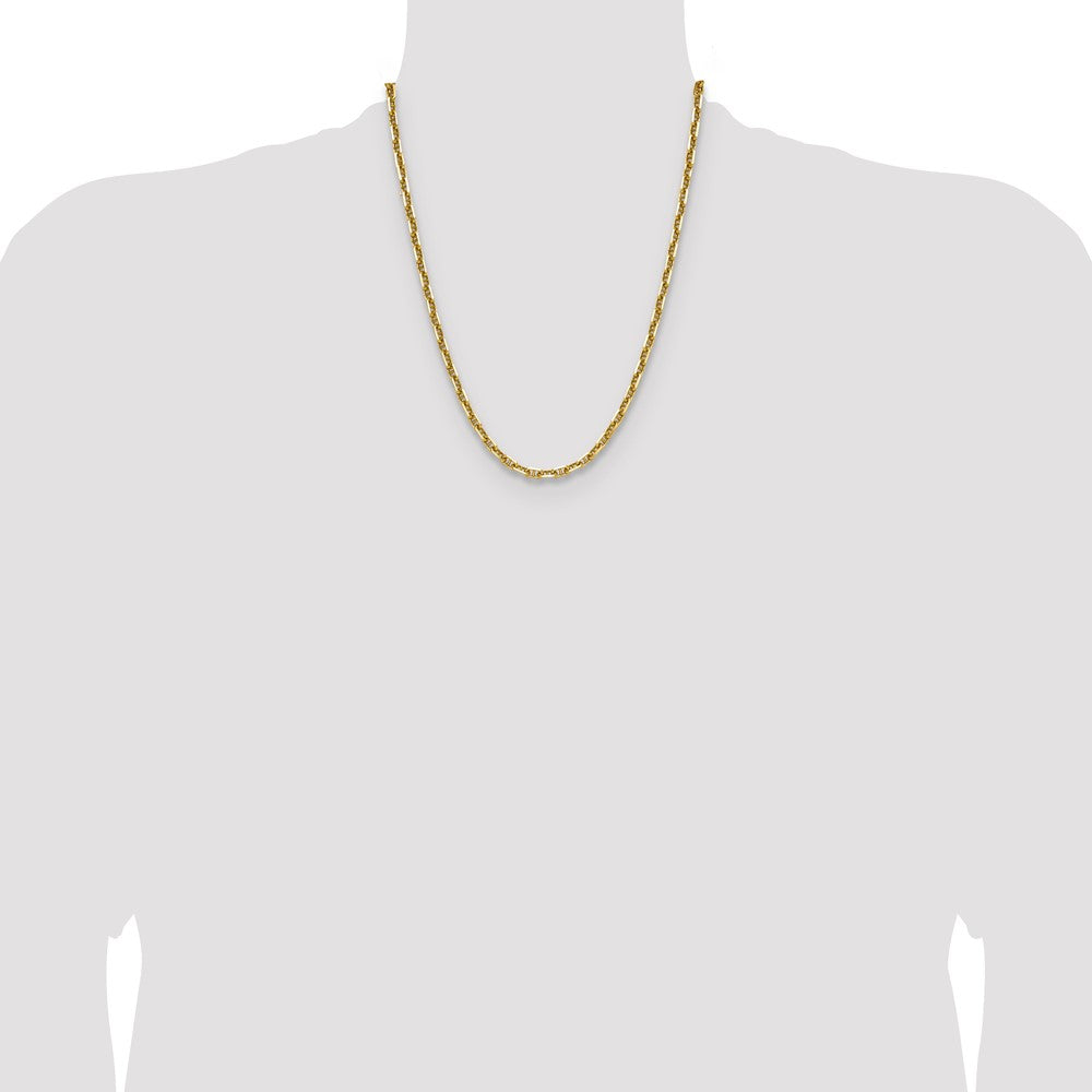 14k 5.0mm D/C Mariner Anchor Chain (21.04 grams)