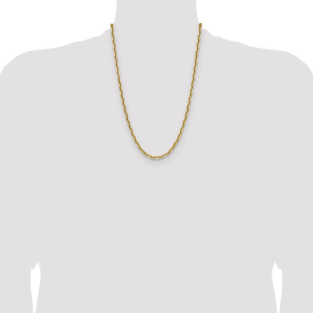 14k 5.0mm D/C Mariner Anchor Chain (21.04 grams)