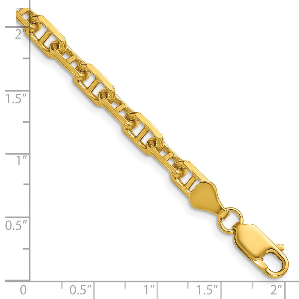 14k 5.7mm D/C Mariner Anchor Chain Bracelet (12.59 grams)