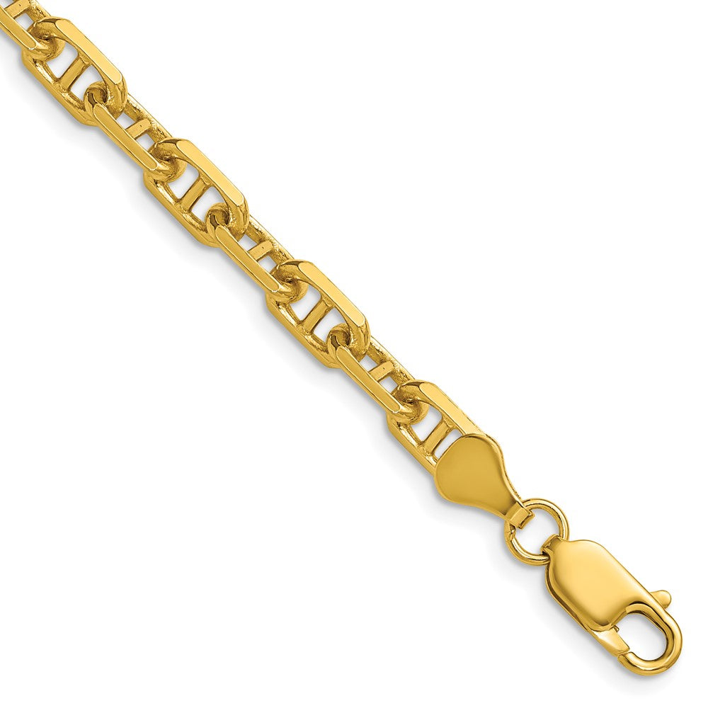 14k 5.7mm D/C Mariner Anchor Chain Bracelet (12.59 grams)