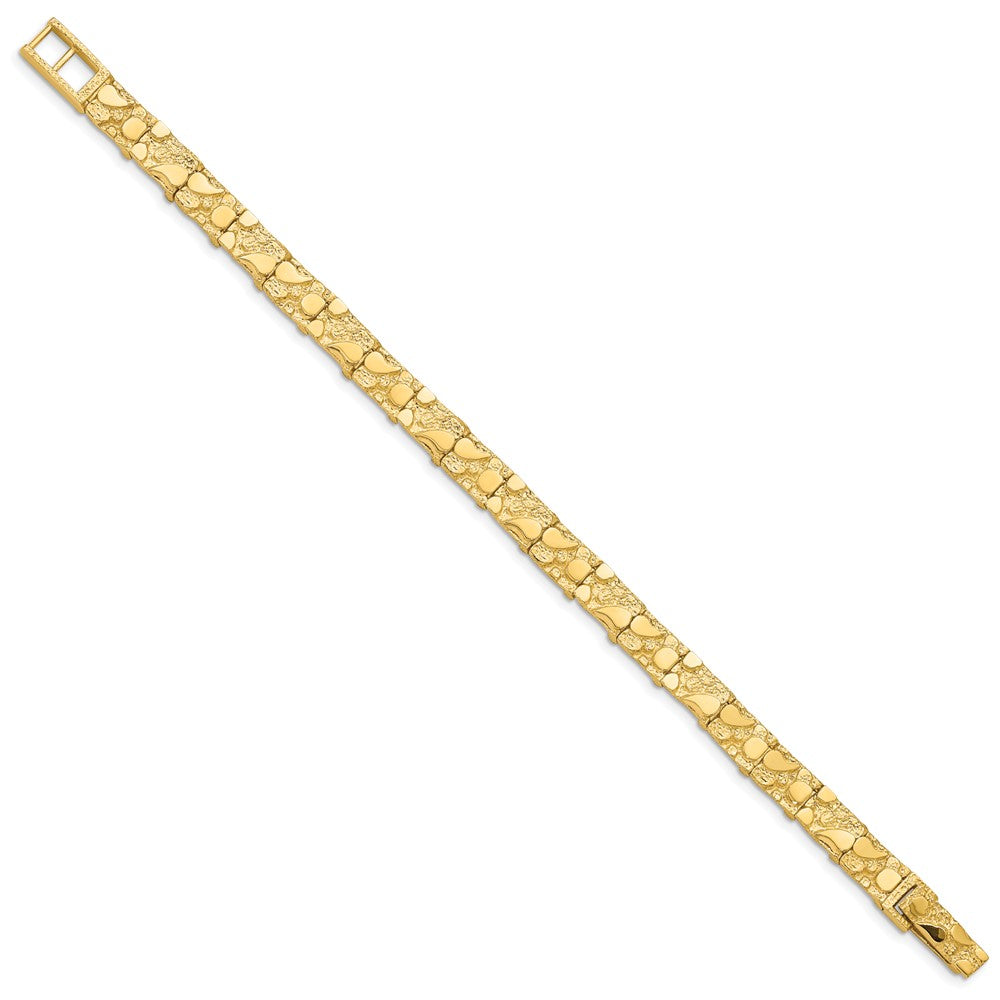 14k Yellow Gold 7 mm Nugget Bracelet