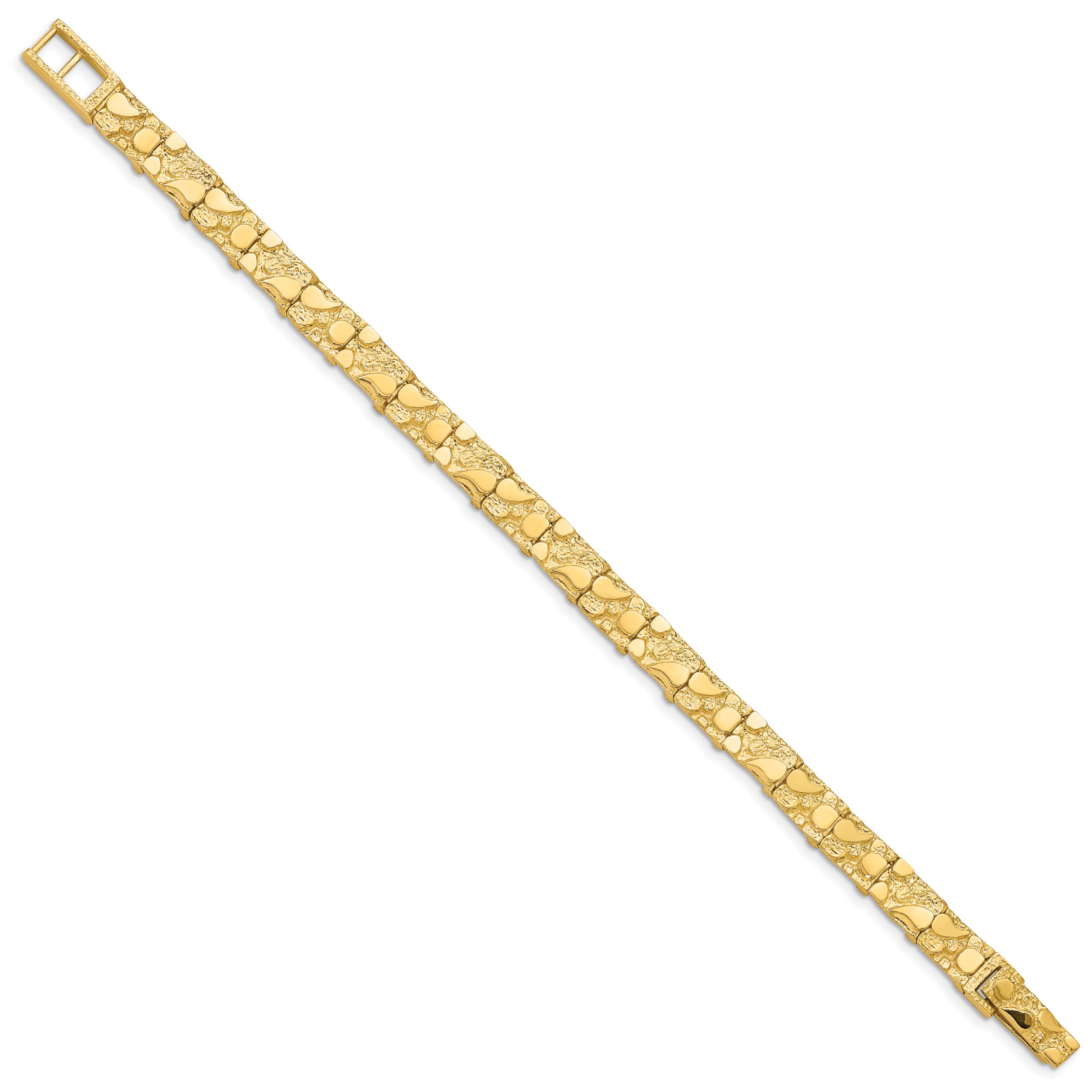 14k 7.00mm Nugget Bracelet (16.2 grams)