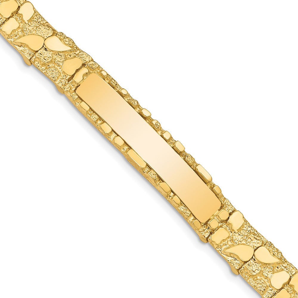 14k 10.0mm Nugget ID Bracelet (25.49 grams)