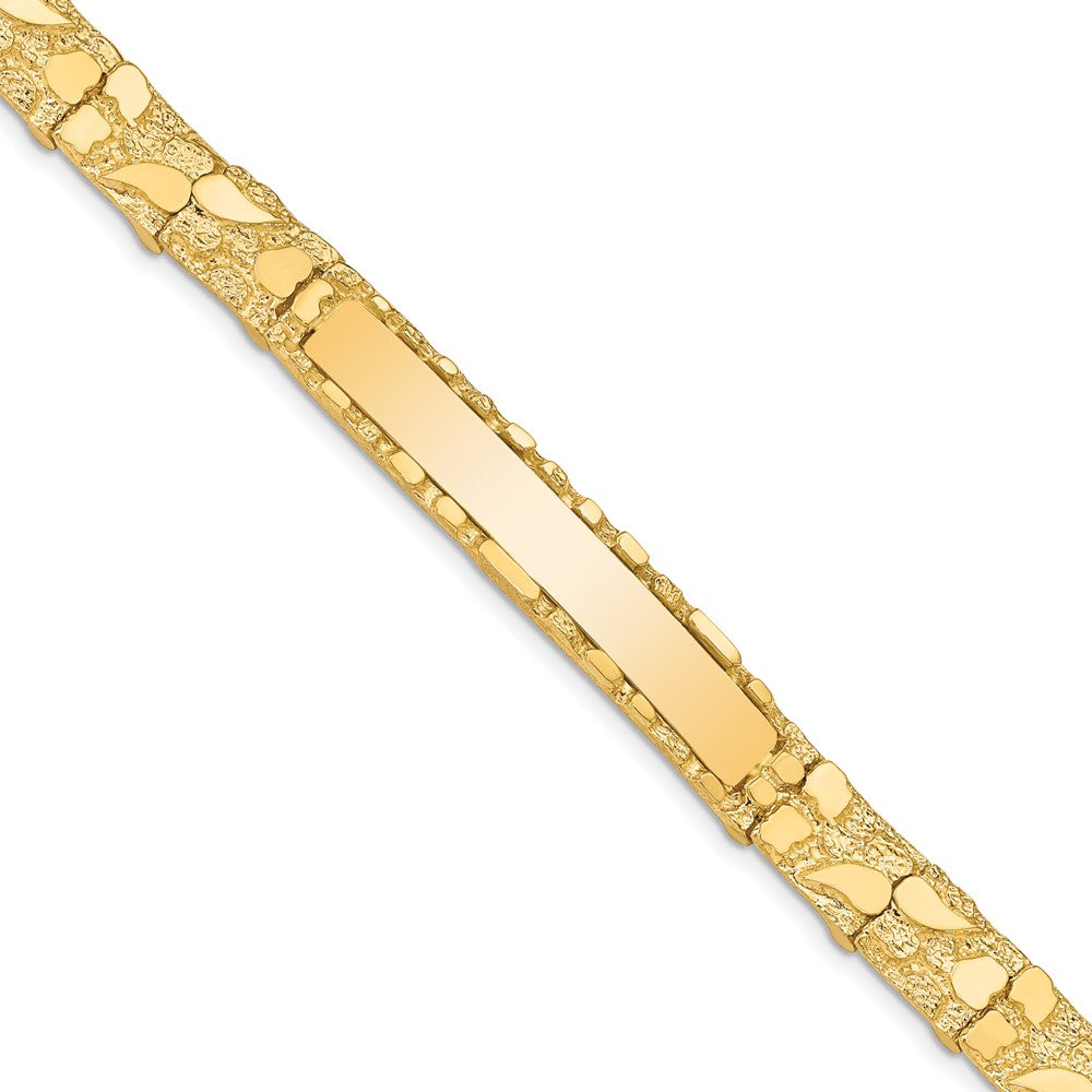 14k 7mm Nugget ID Bracelet (16.98 grams)