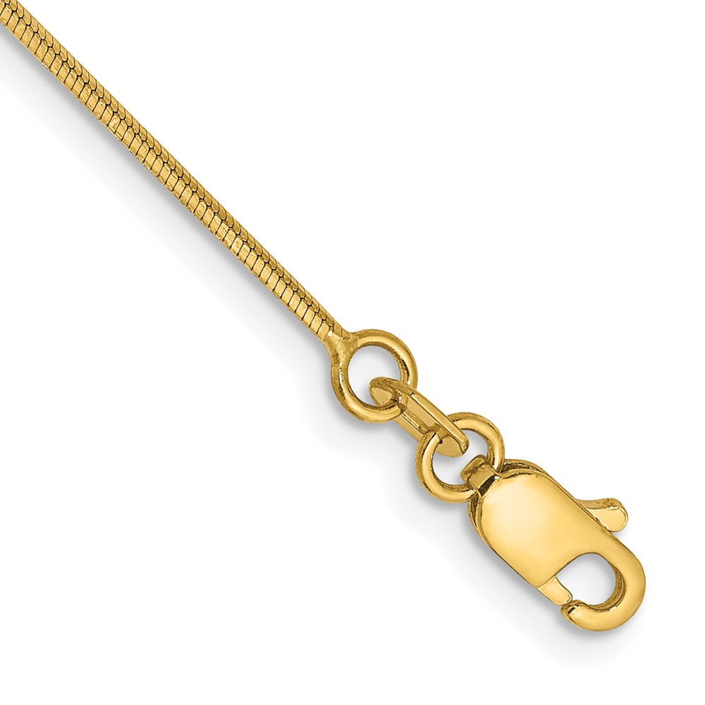 14k .8mm Octagonal Snake Chain Bracelet (1.54 grams)