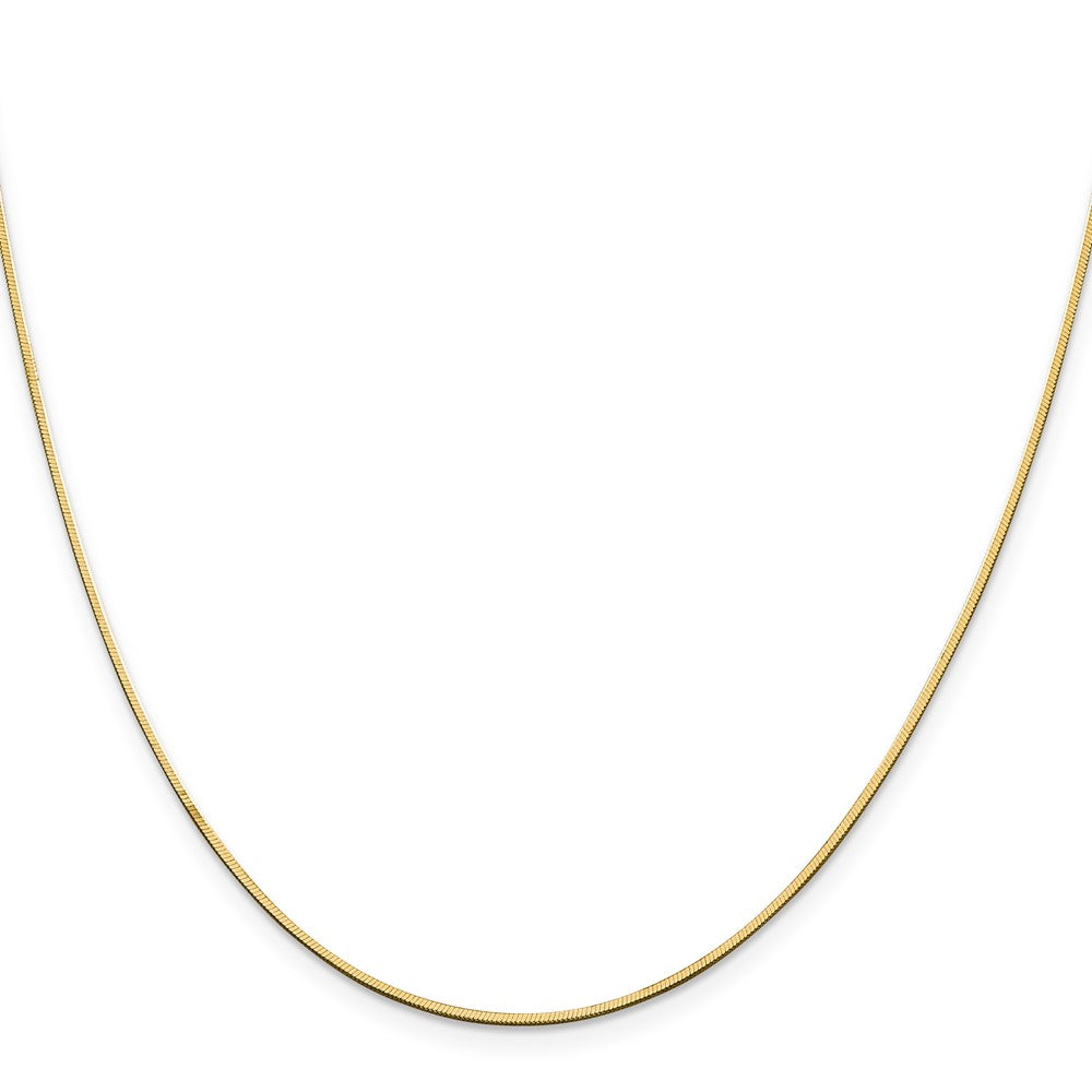 14k 1mm Octagonal Snake Chain (4.59 grams)