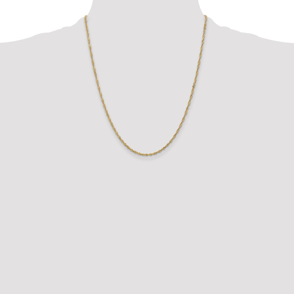 14k 1.70mm Singapore Chain (2.40 grams)