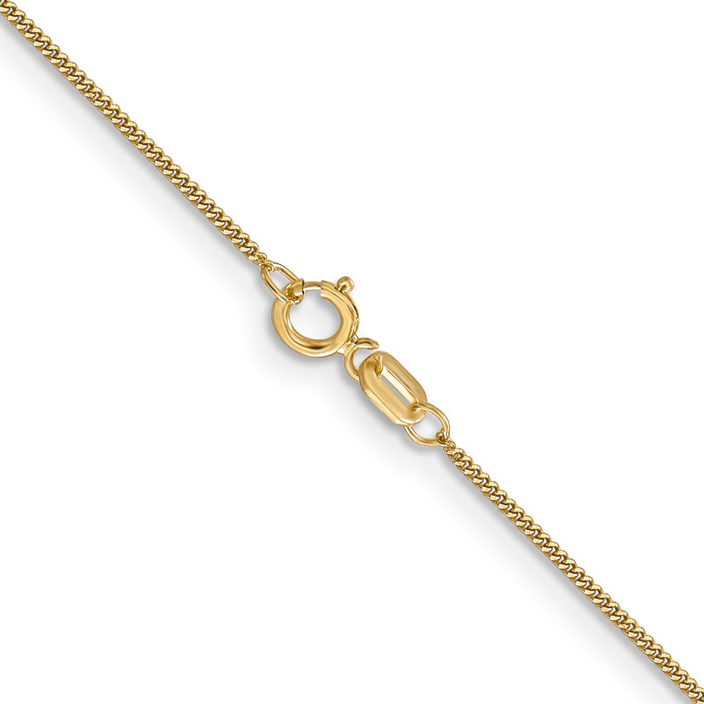 14k .9mm Curb Pendant Chain (0.90 grams)