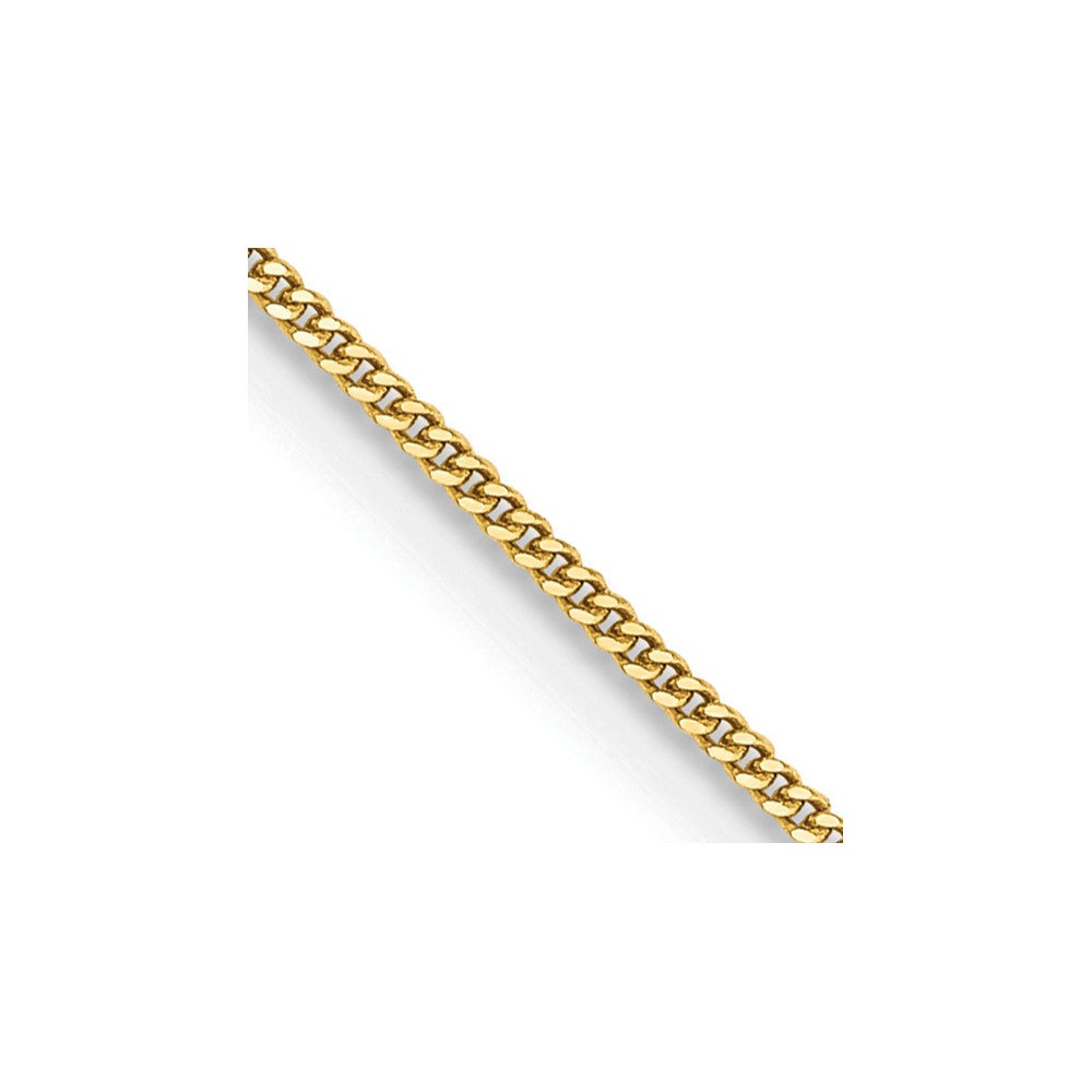 14k .9mm Curb Pendant Chain (0.90 grams)