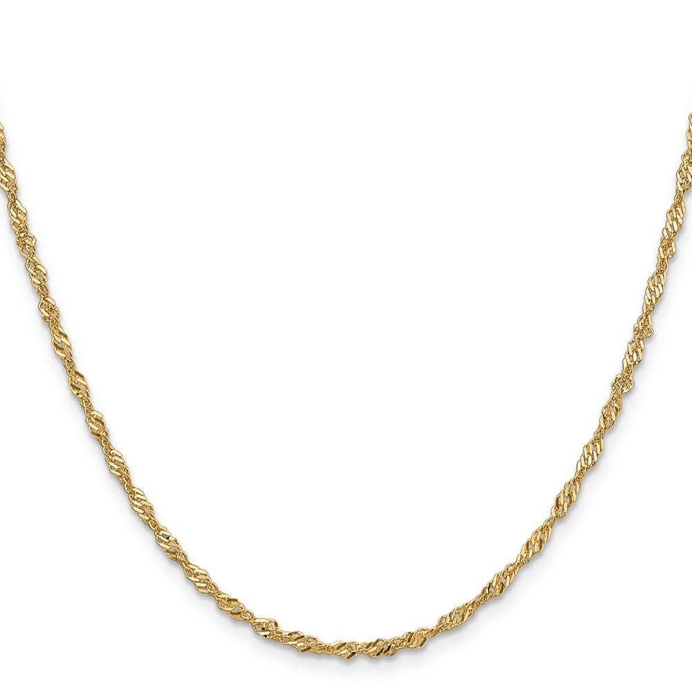 14k 2mm Singapore Chain (3.75 grams)