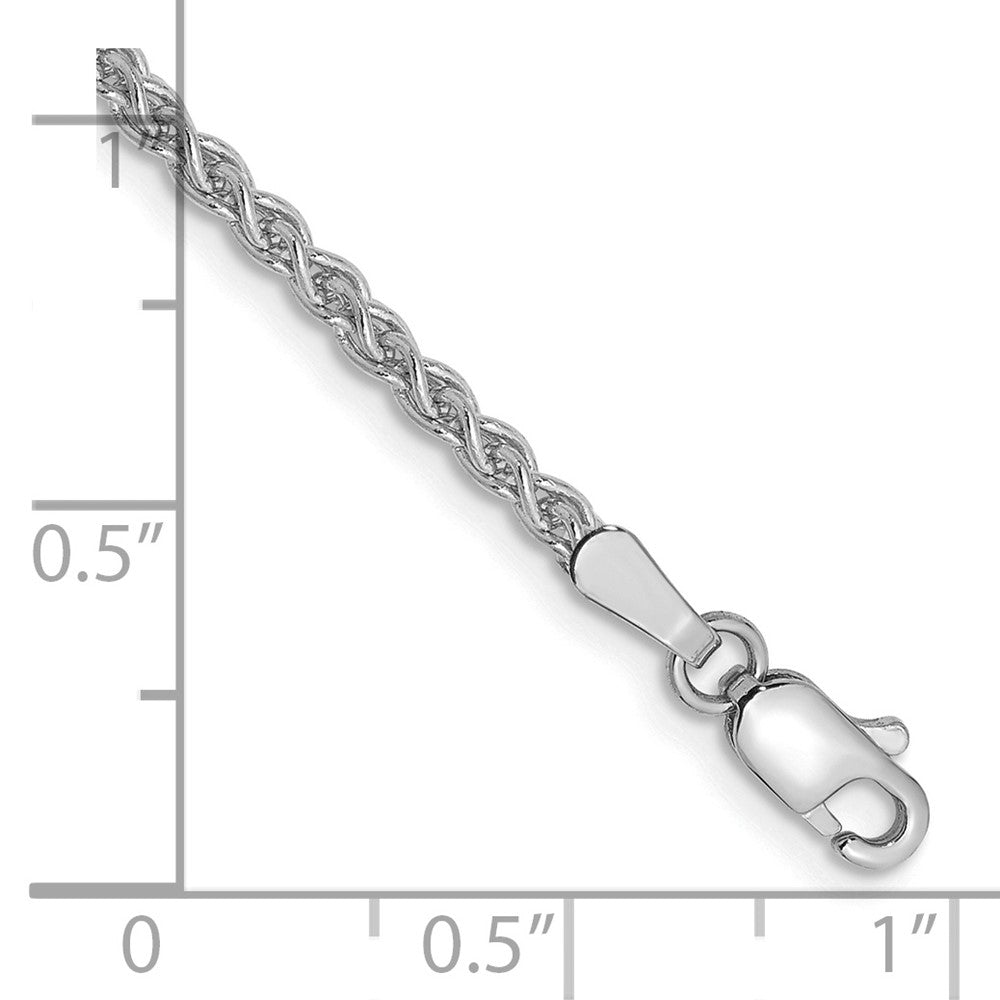 14k WG 2.1mm Spiga Chain Bracelet (3.28 grams)