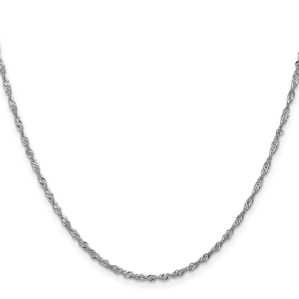 14k WG 1.7mm Singapore Chain (2.46 grams)