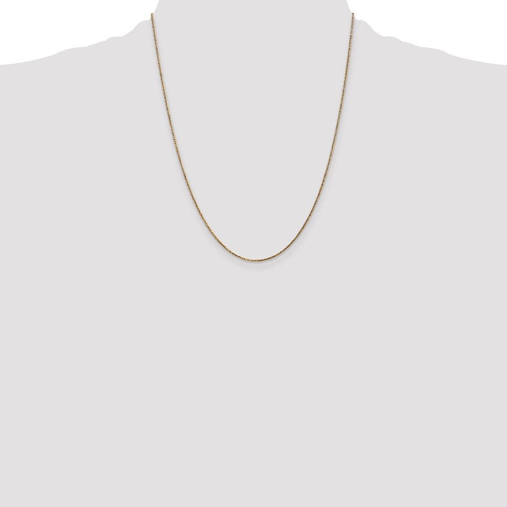 14k 1.05mm D/C Spiga with Spring Ring Clasp Chain (1.67 grams)