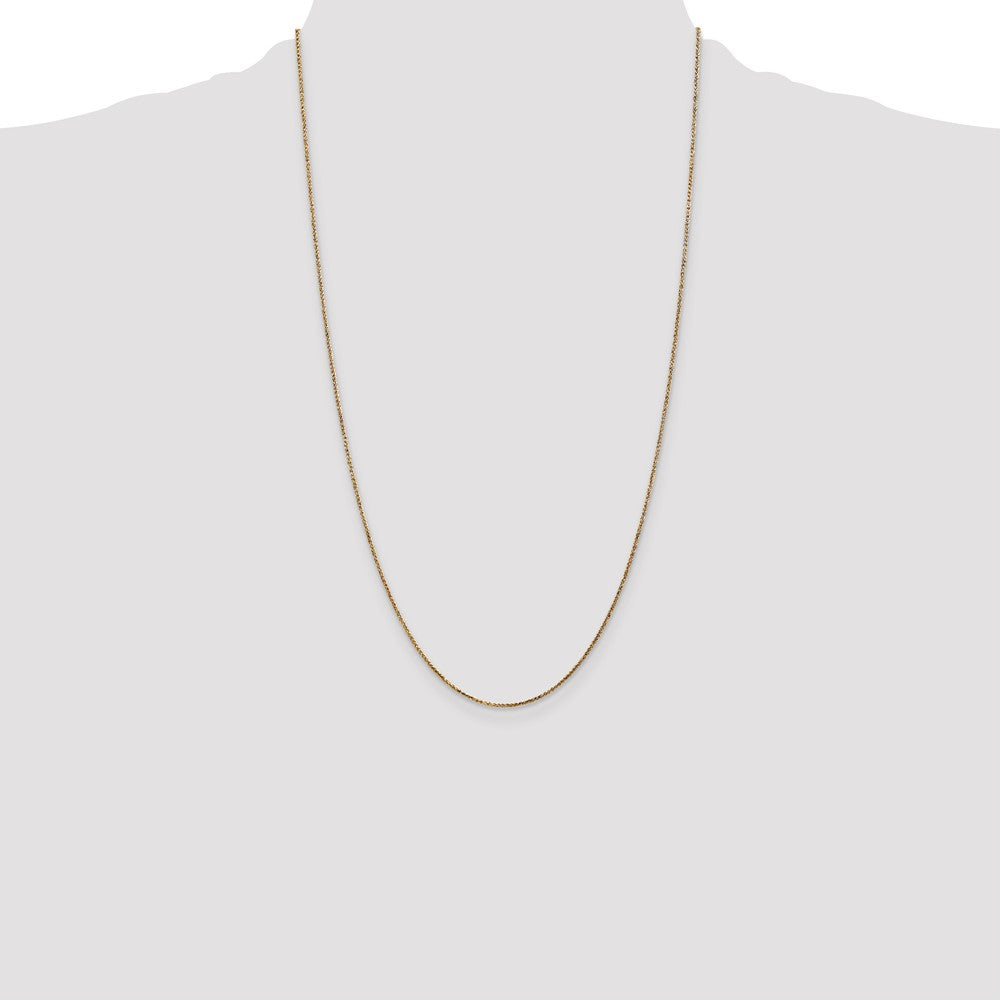 14k 1.05mm D/C Spiga with Spring Ring Clasp Chain (1.67 grams)