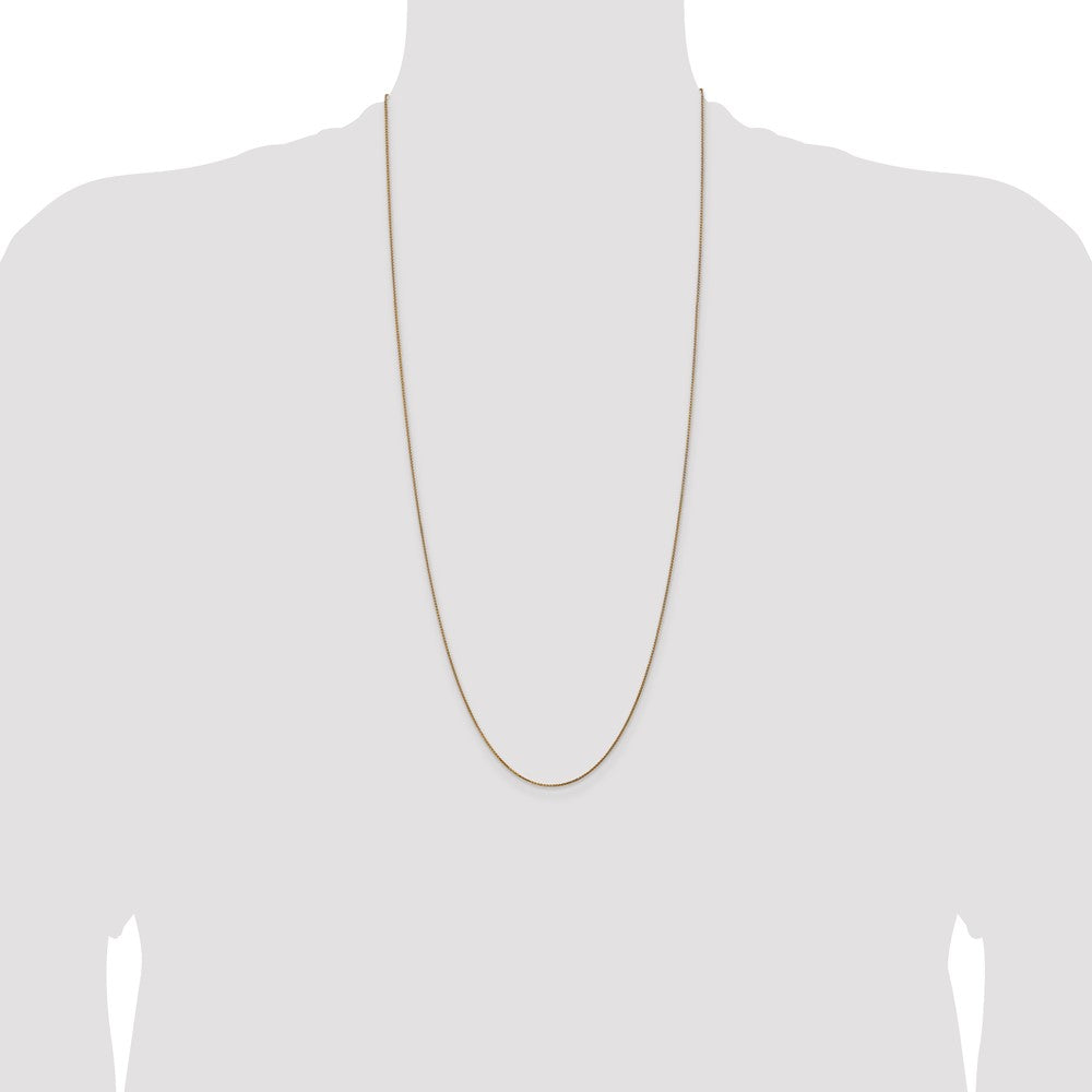 14k 1.05mm D/C Spiga with Spring Ring Clasp Chain (1.67 grams)