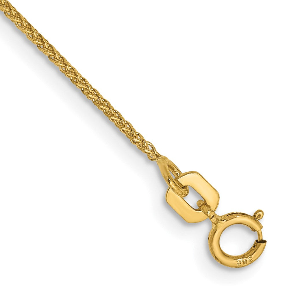14k 1.05mm D/C Spiga with Spring Ring Clasp Chain Bracelet (0.85 grams)