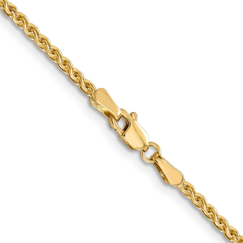 14k 2.1mm D/C Spiga Chain (6.79 grams)