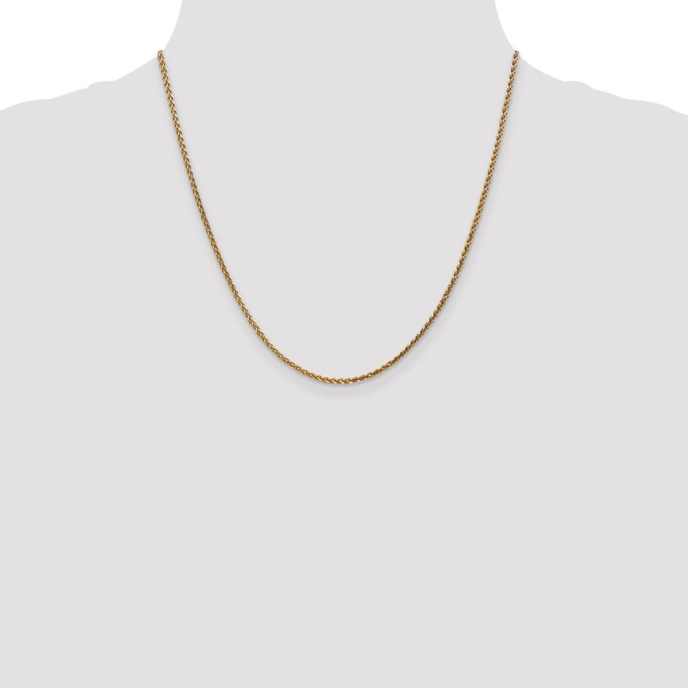 14k 2.1mm D/C Spiga Chain (6.79 grams)