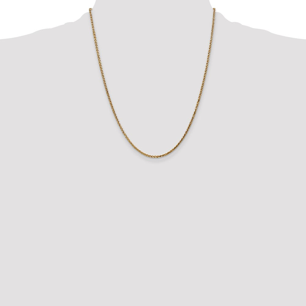 14k 2.1mm D/C Spiga Chain (6.79 grams)