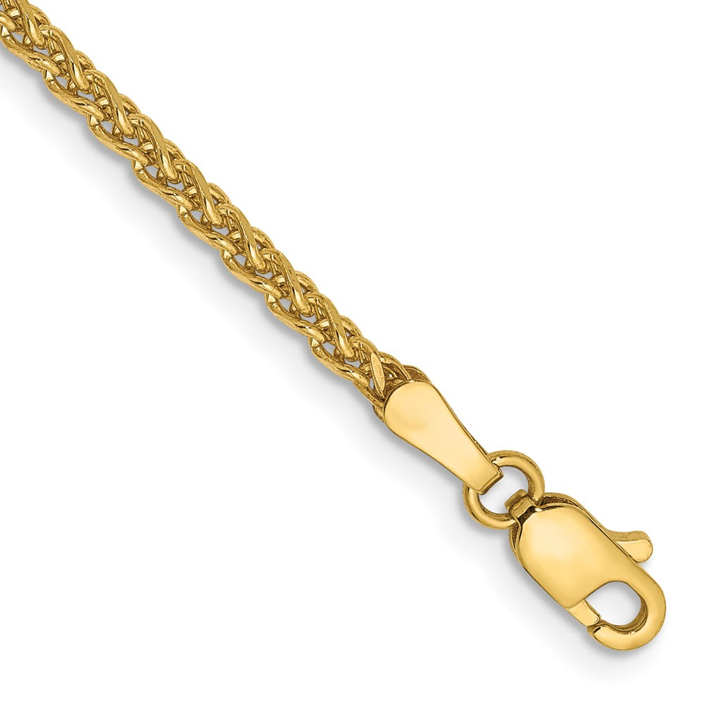 14k 2.1mm D/C Spiga Chain Bracelet (3.22 grams)
