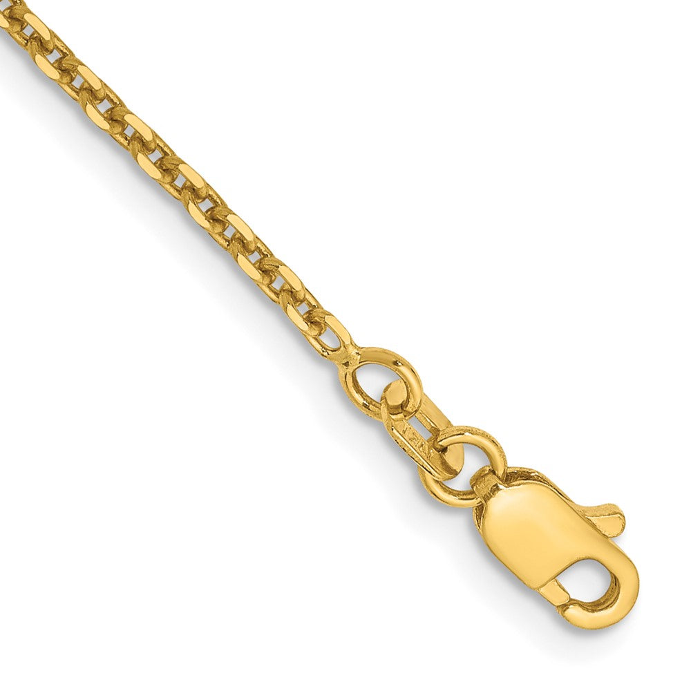 14k 1.65mm D/C Cable Chain Bracelet (2.43 grams)