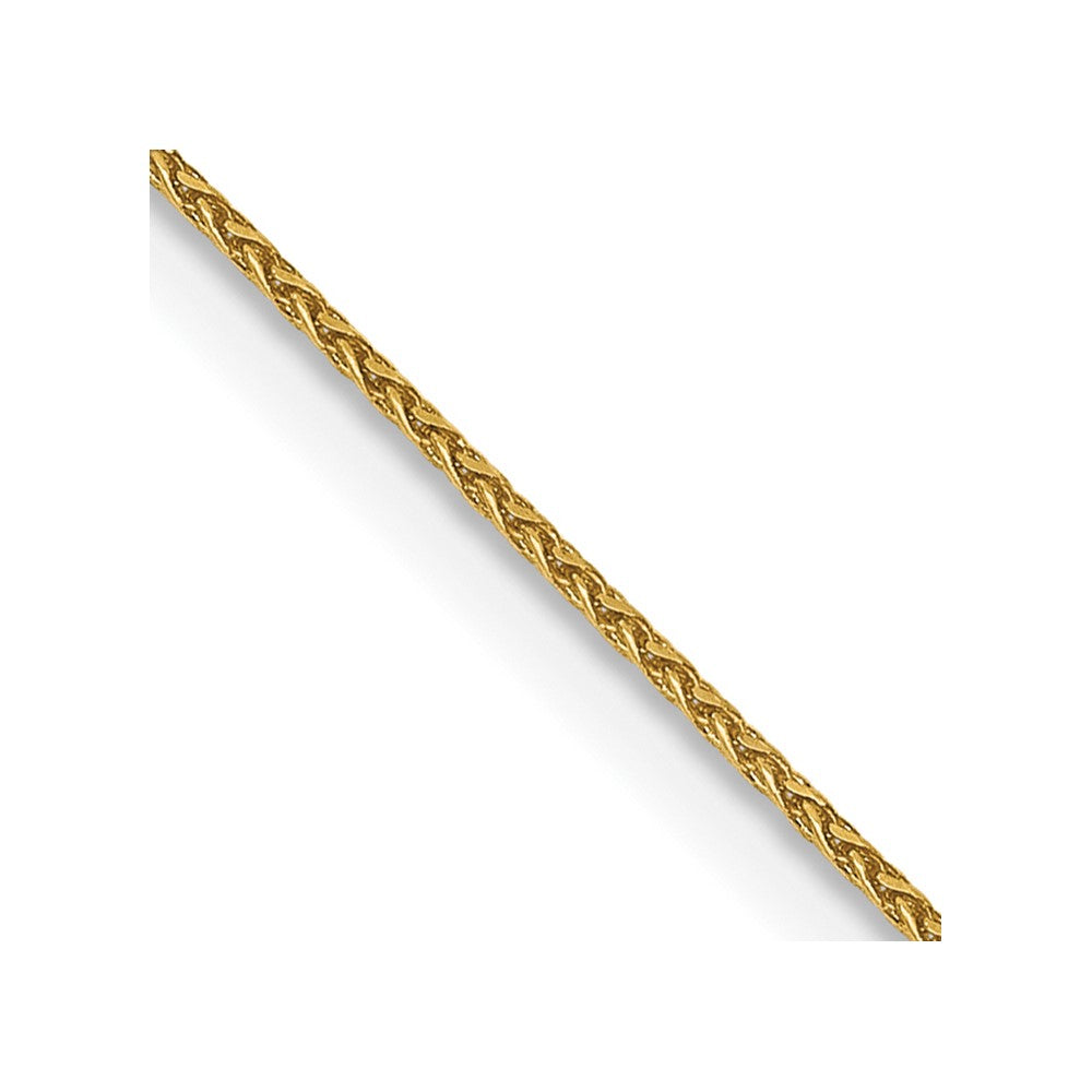 14k .85mm D/C Spiga with Spring Ring Clasp Chain (1.07 grams)
