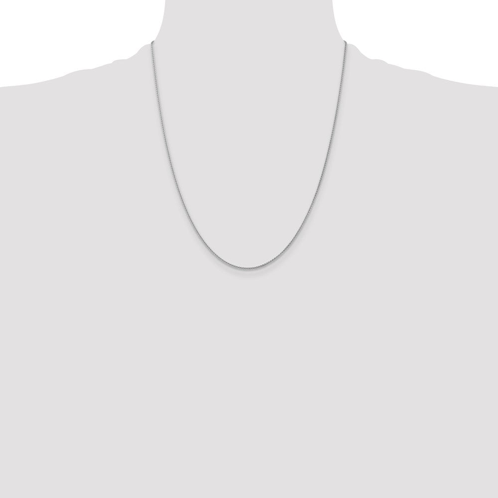 14k WG 1.05mm Spiga with Lobster Clasp Chain (2.06 grams)