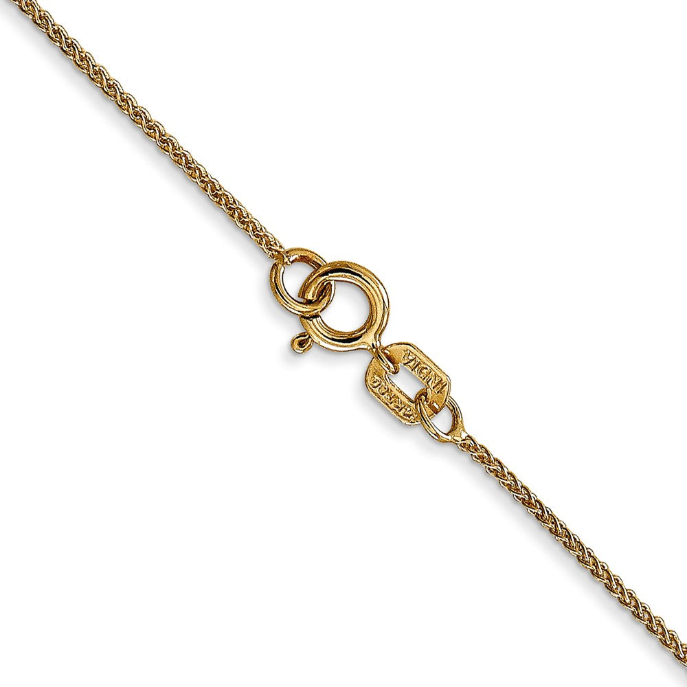 14k .85mm Spiga with Spring Ring Clasp Chain (1.14 grams)