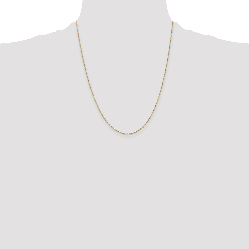 14k 1mm Singapore Chain (0.66 grams)