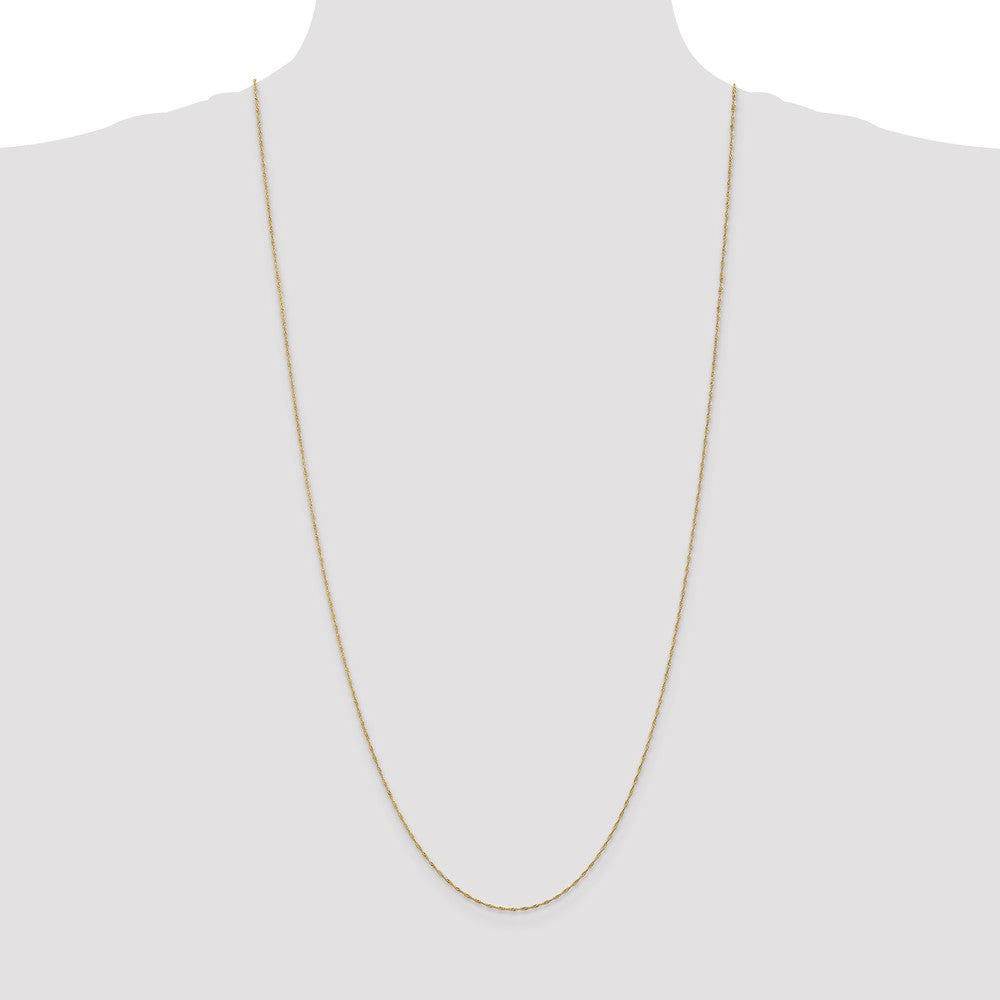 14k 1mm Singapore Chain (0.66 grams)
