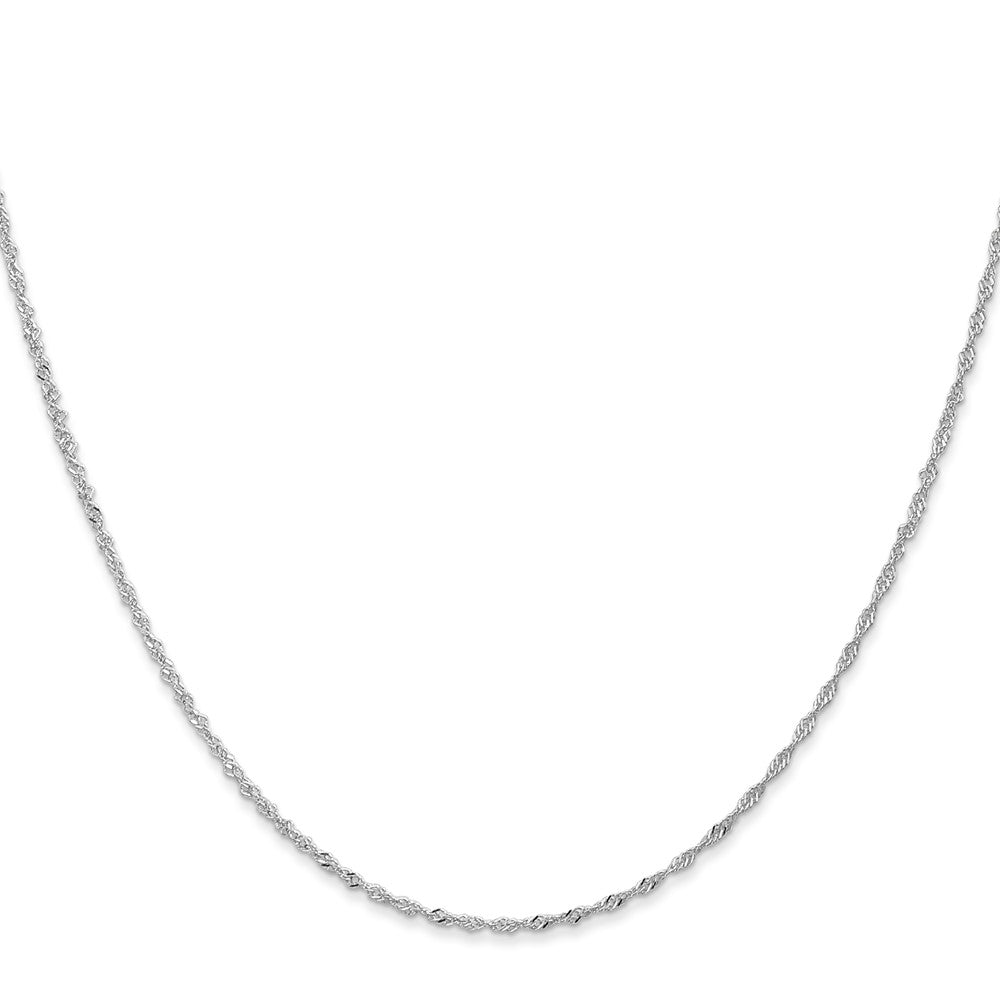 14k WG 1.1mm Singapore Chain (0.89 grams)