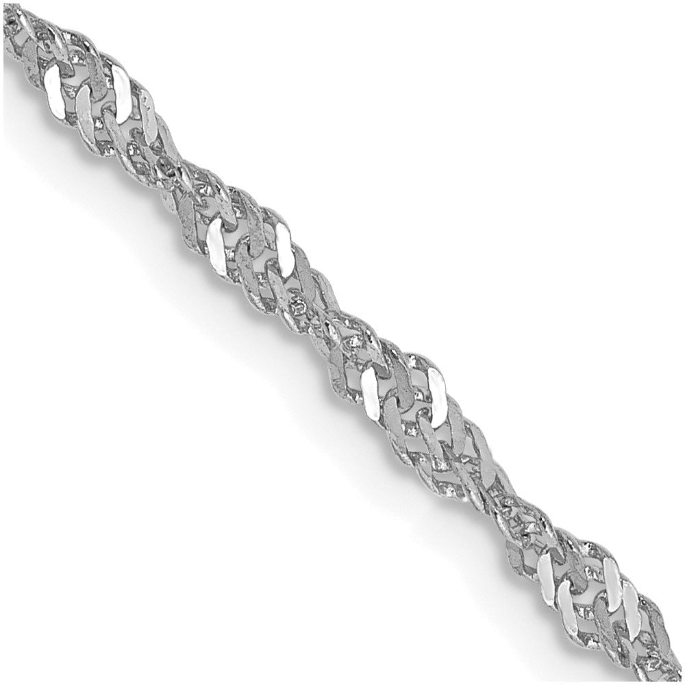 14k WG 2.0mm Singapore Chain (3.50 grams)
