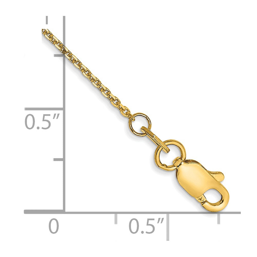 14k .95mm D/C Cable Chain Bracelet (1.03 grams)