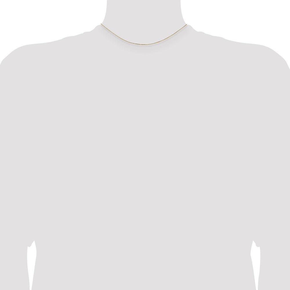 14k .5mm Box with Lobster Clasp Chain (1.02 grams)