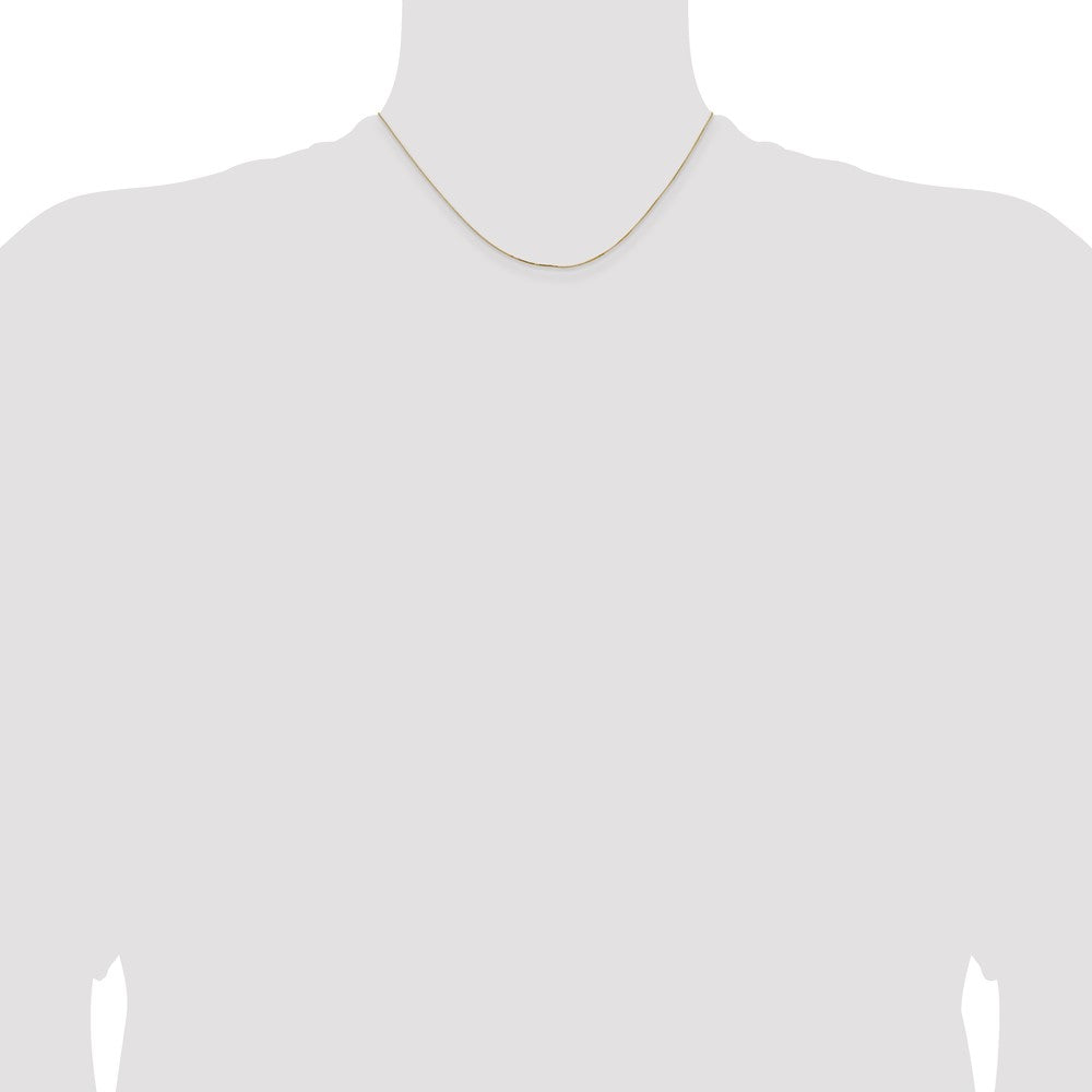 14k .5mm Box with Lobster Clasp Chain (1.02 grams)