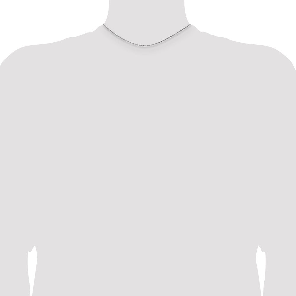 14k .8mm D/C Round Open Link Cable Chain (1.08 grams)