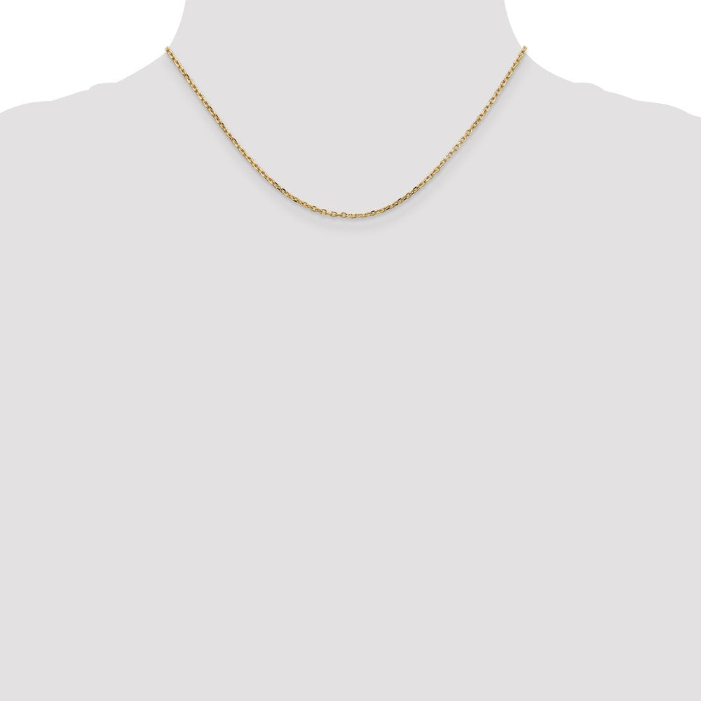 14k 1.8m D/C Forzantine Cable Chain (4.03 grams)