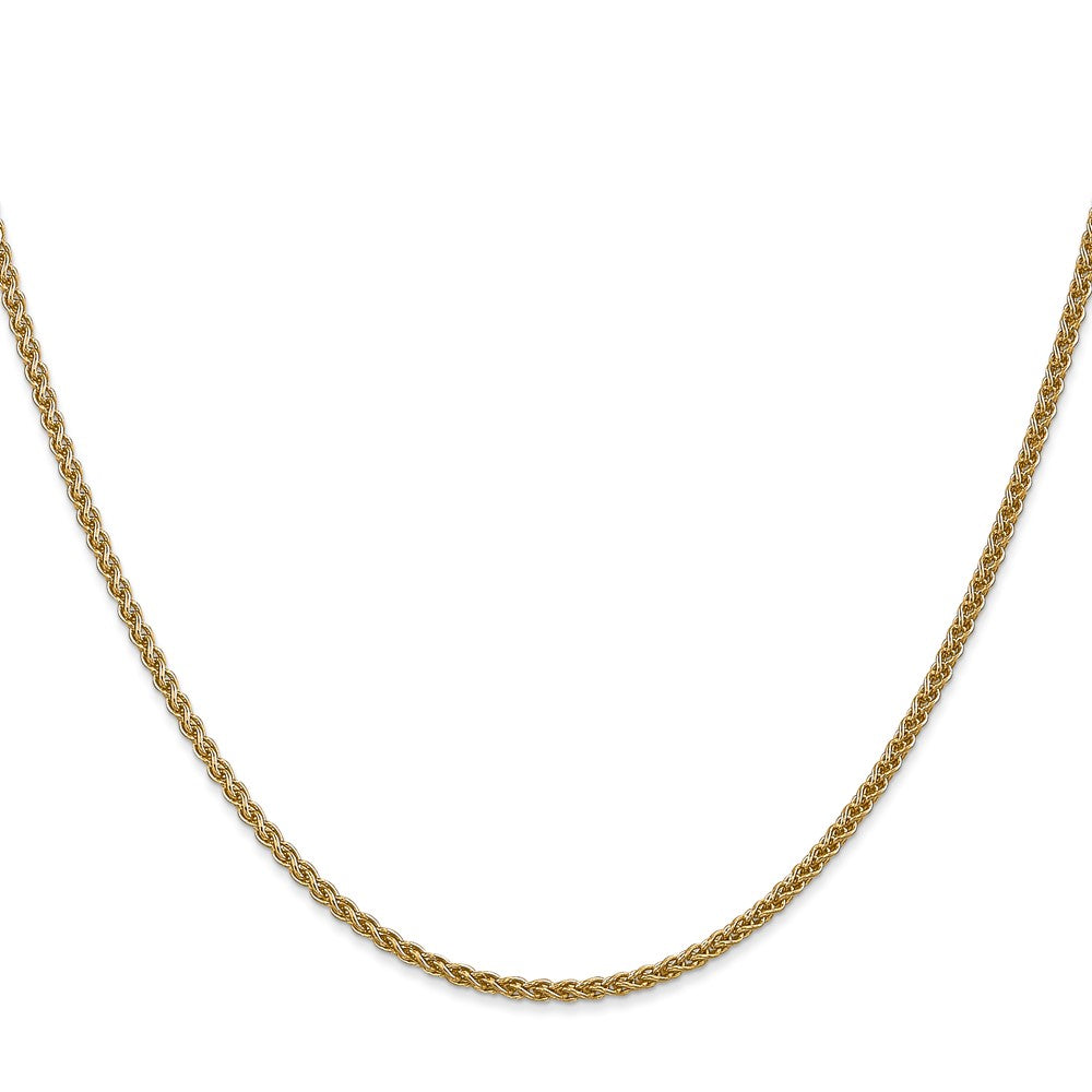 14k 1.05mm Spiga with Spring Ring Clasp Chain (1.82 grams)