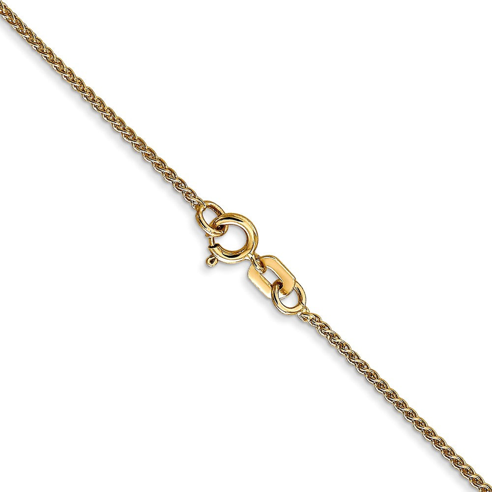 14k 1.05mm Spiga with Spring Ring Clasp Chain (1.82 grams)