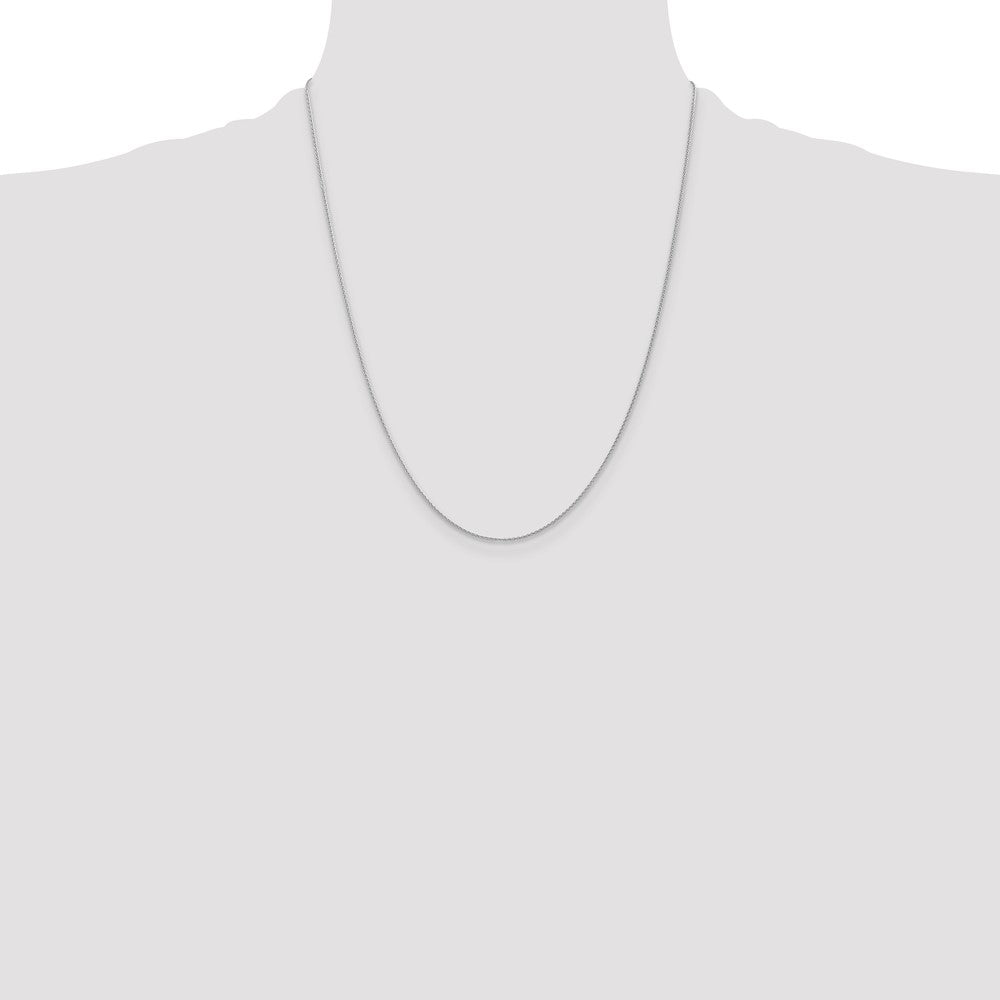 14k WG 1mm Parisian Wheat Chain (1.62 grams)