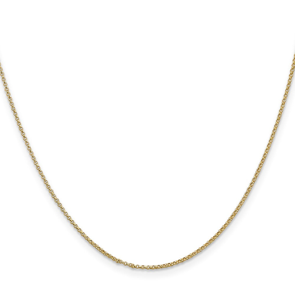 14k 1.15mm Rolo Pendant Chain (1.53 grams)