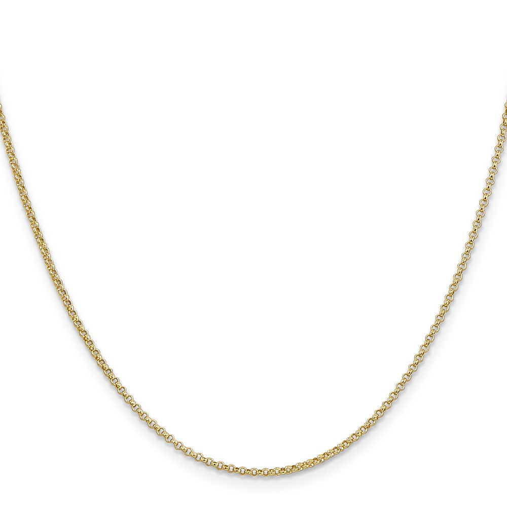 14k 1.55mm Rolo Pendant Chain (2.72 grams)