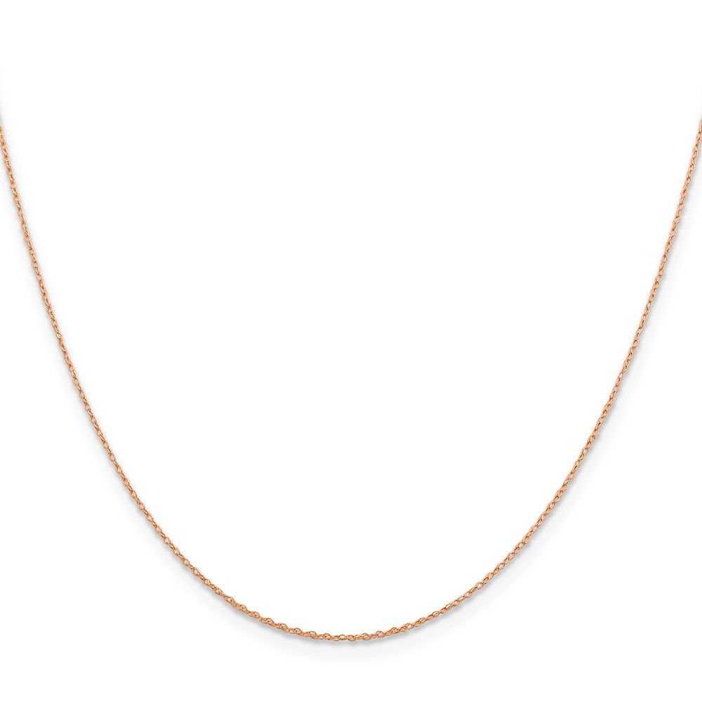 14k Rose Gold .5mm Baby Rope Chain (0.30 grams)